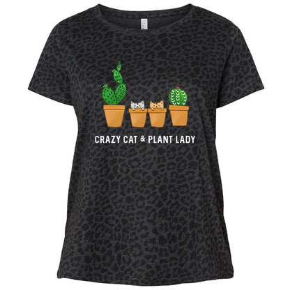 Ladies Curvy Jersey - L52WHJ3G - Black Leopard - 11