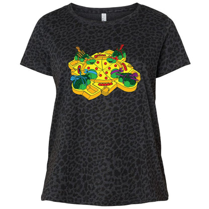 Ladies Curvy Jersey - QN6P7WK3 - Black Leopard - 11