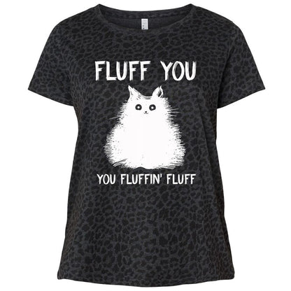 Ladies Curvy Jersey - Z6QAG2QX - Black Leopard - 11