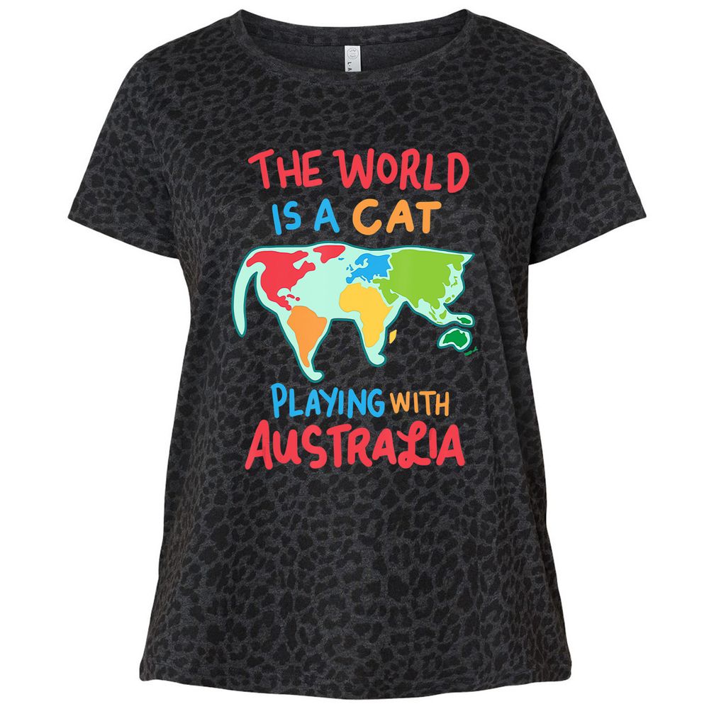 Ladies Curvy Jersey - TNAZFGUK - Black Leopard - 11