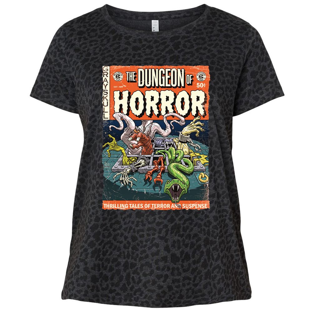 Ladies Curvy Jersey - GGC1D1FD - Black Leopard - 11