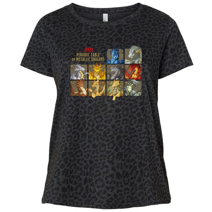 Ladies Curvy Jersey - KUUD68GK - Black Leopard - 11