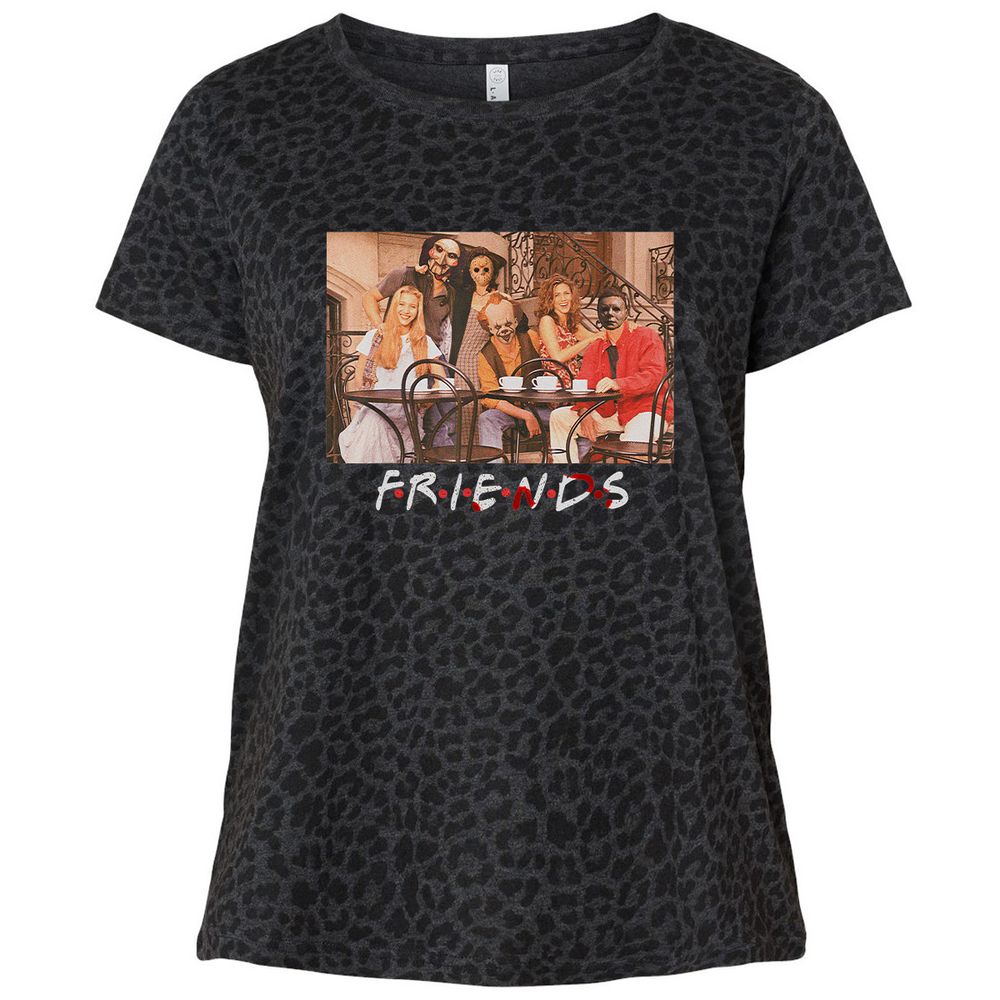 Ladies Curvy Jersey - BJ1BSK9U - Black Leopard - 11