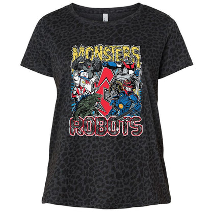 Ladies Curvy Jersey - JM8EM2L5 - Black Leopard - 11