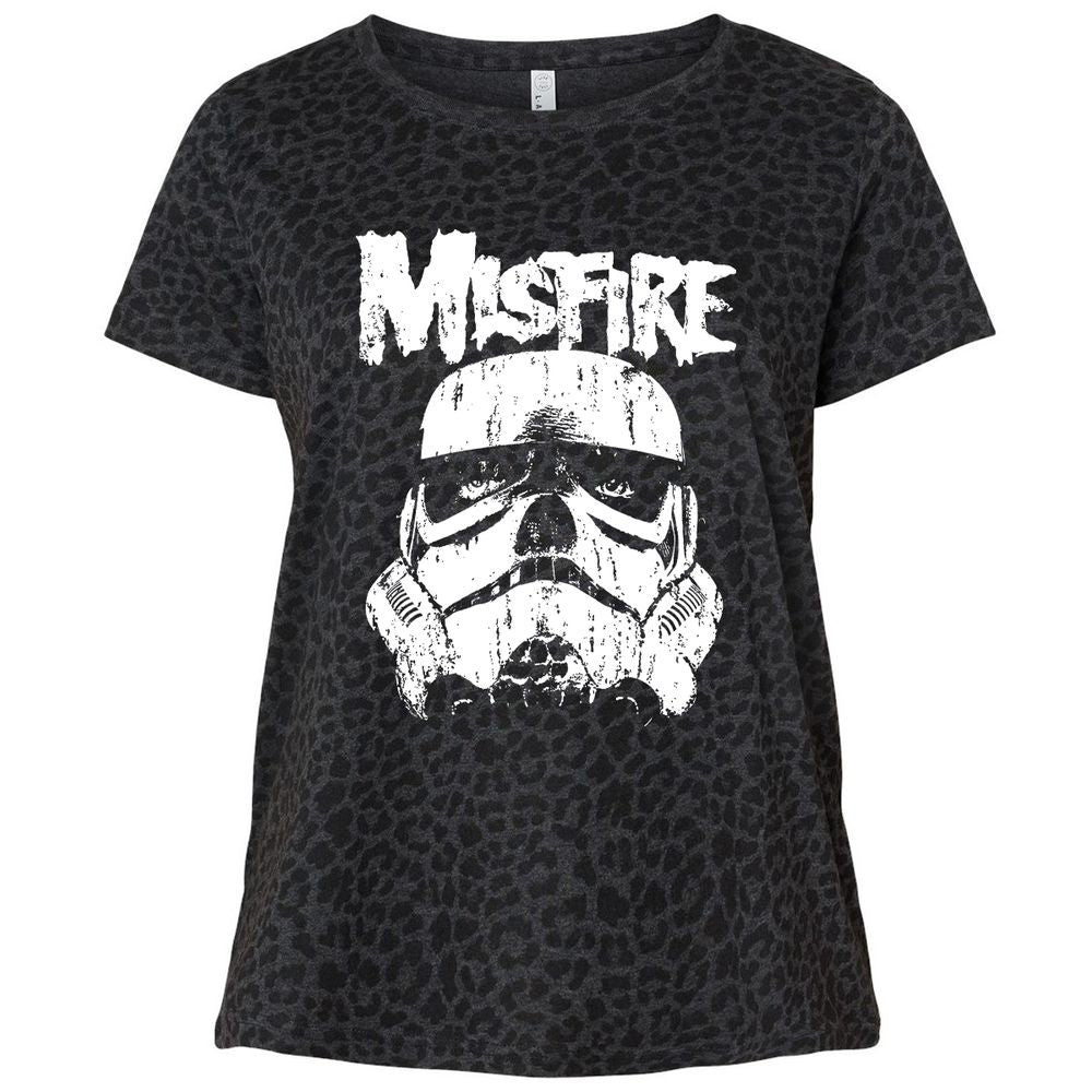 Ladies Curvy Jersey - 4BJM69W6 - Black Leopard - 11