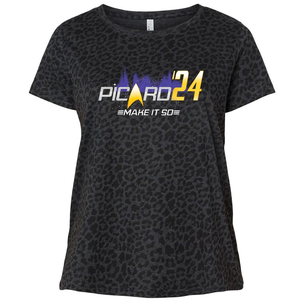 Ladies Curvy Jersey - RC333X4B - Black Leopard - 11