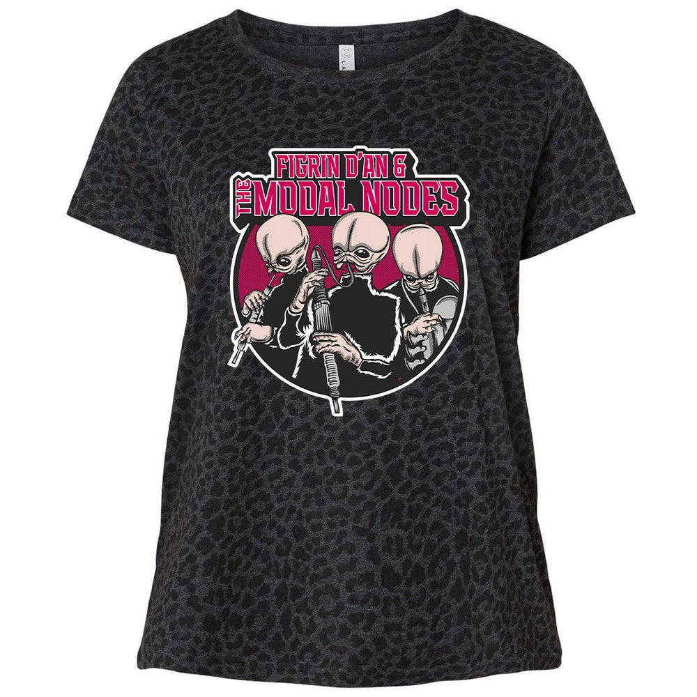 Ladies Curvy Jersey - URLW9C1K - Black Leopard - 11