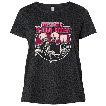 Ladies Curvy Jersey - URLW9C1K - Black Leopard - 11