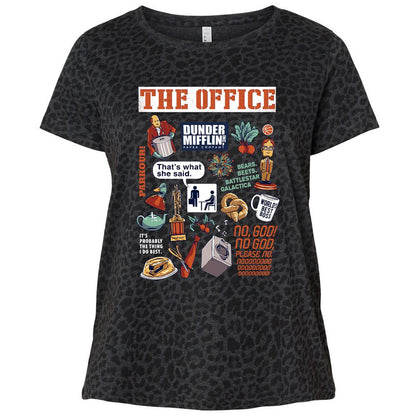 Ladies Curvy Jersey - 7E842QMT - Black Leopard - 11