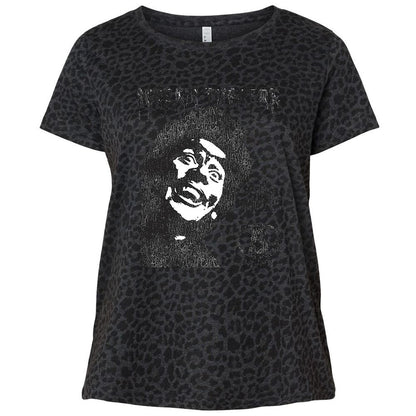 Ladies Curvy Jersey - TF8UT1DE - Black Leopard - 11