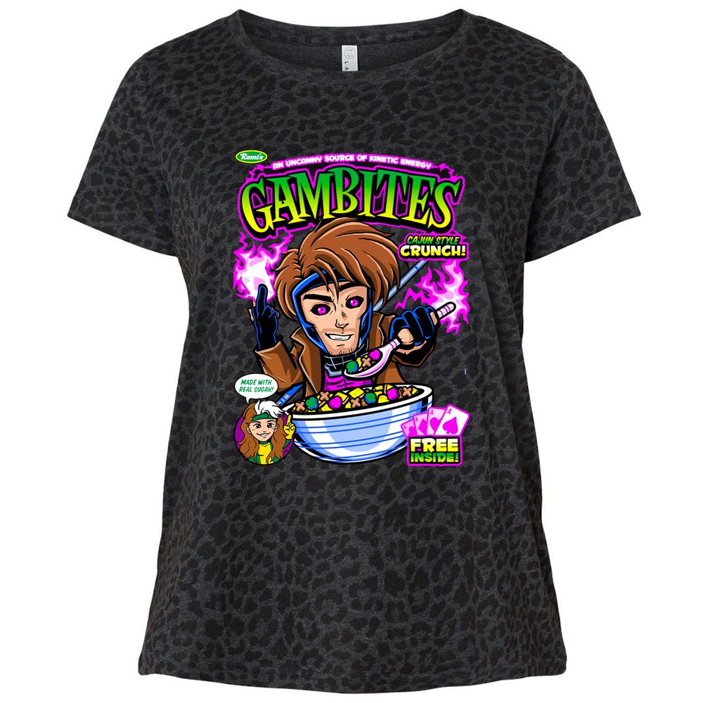 Ladies Curvy Jersey - XTSNFBQ1 - Black Leopard - 11