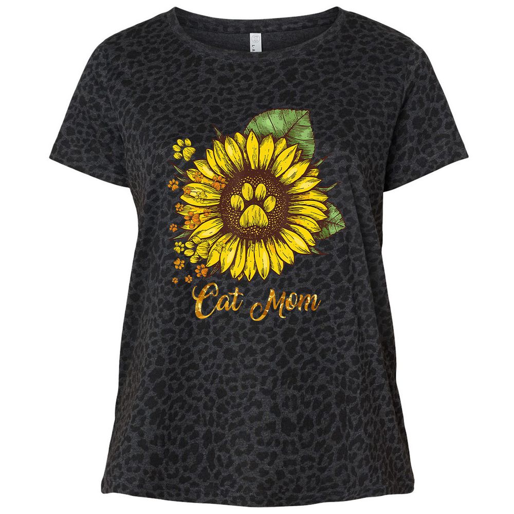 Ladies Curvy Jersey - LTLK24N1 - Black Leopard - 11