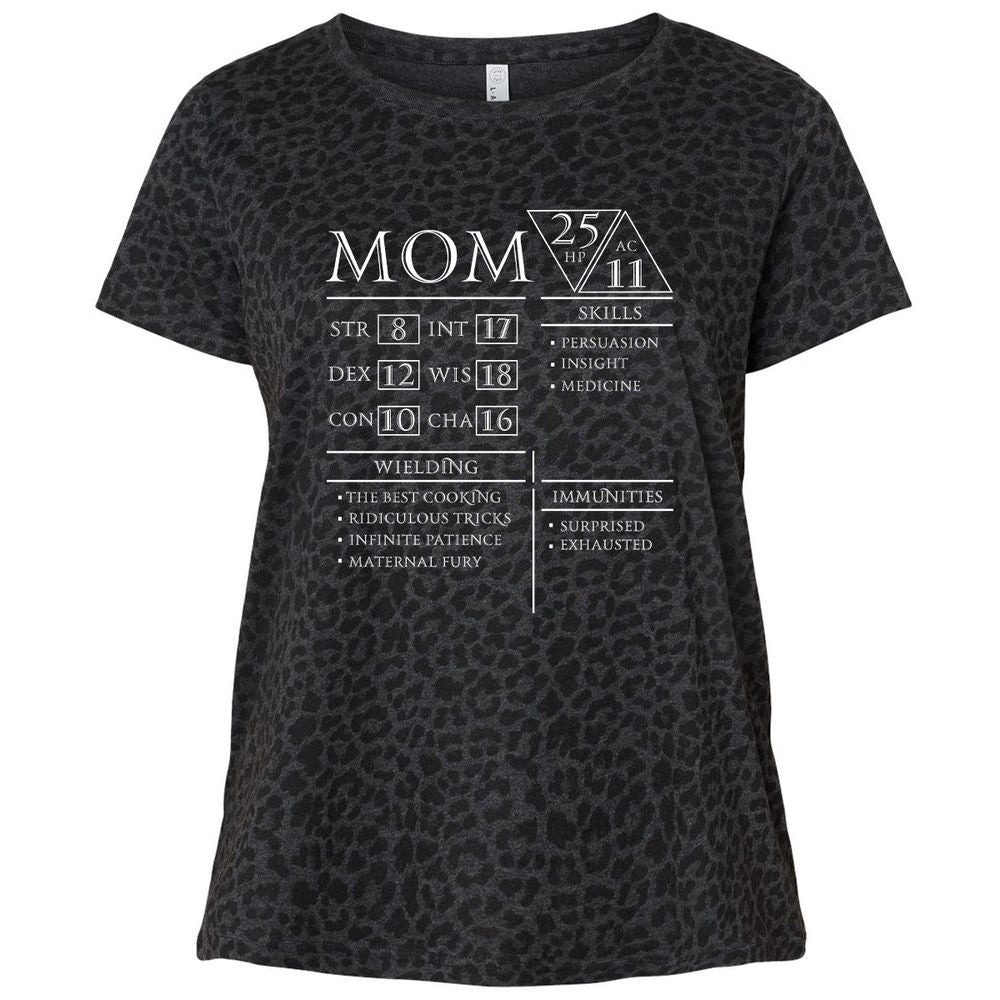 Ladies Curvy Jersey - UF4L7K2K - Black Leopard - 11