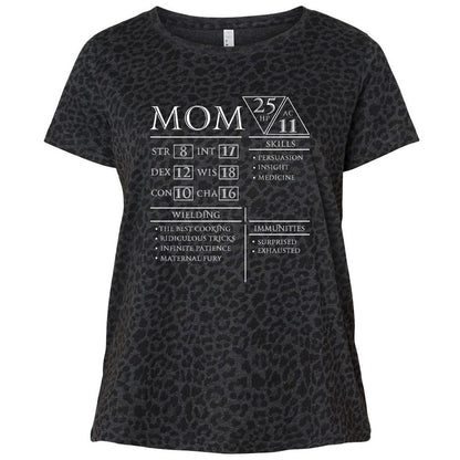 Ladies Curvy Jersey - UF4L7K2K - Black Leopard - 11