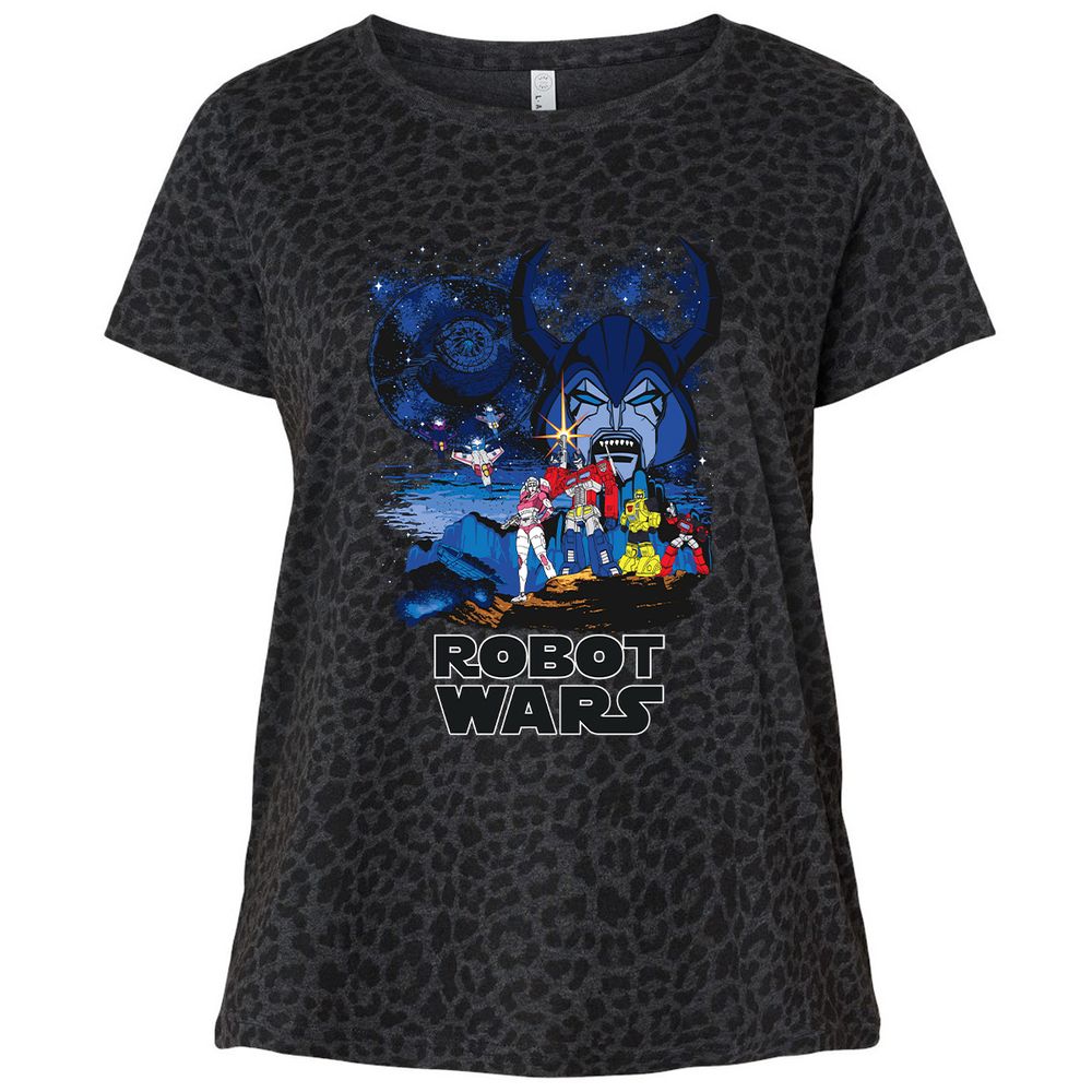 Ladies Curvy Jersey - J5AE8JH2 - Black Leopard - 11