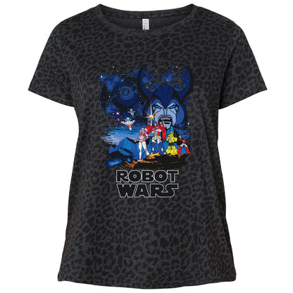 Ladies Curvy Jersey - J5AE8JH2 - Black Leopard - 11