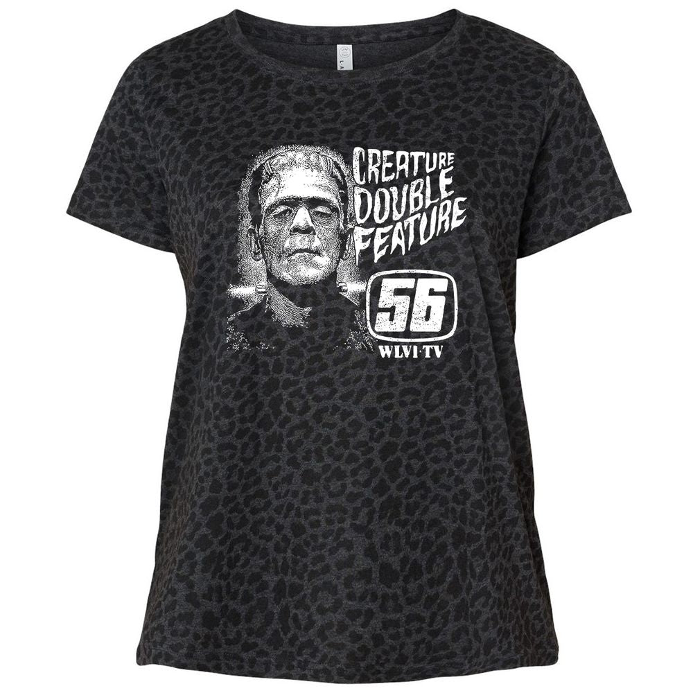 Ladies Curvy Jersey - GAR8JSD7 - Black Leopard - 11