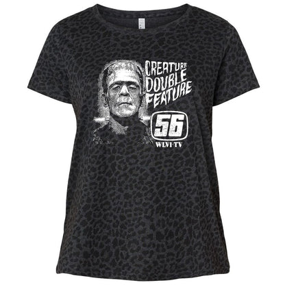 Ladies Curvy Jersey - GAR8JSD7 - Black Leopard - 11