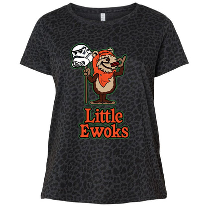 Ladies Curvy Jersey - ASS3A7T9 - Black Leopard - 11