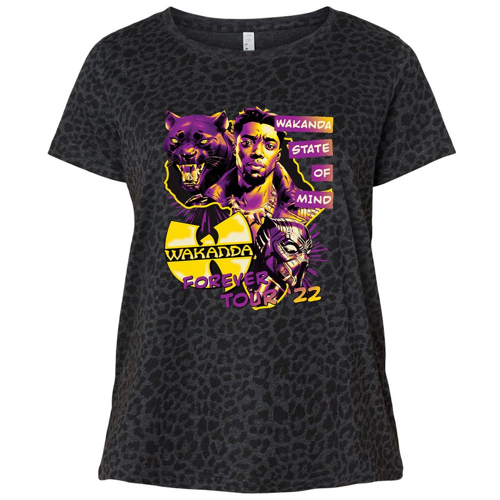 Ladies Curvy Jersey - CJWZ9QQN - Black Leopard - 11