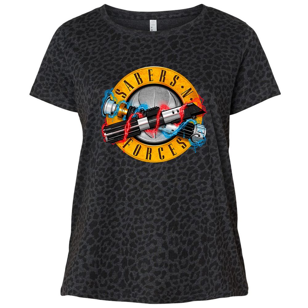 Ladies Curvy Jersey - DFFRPM5Z - Black Leopard - 11