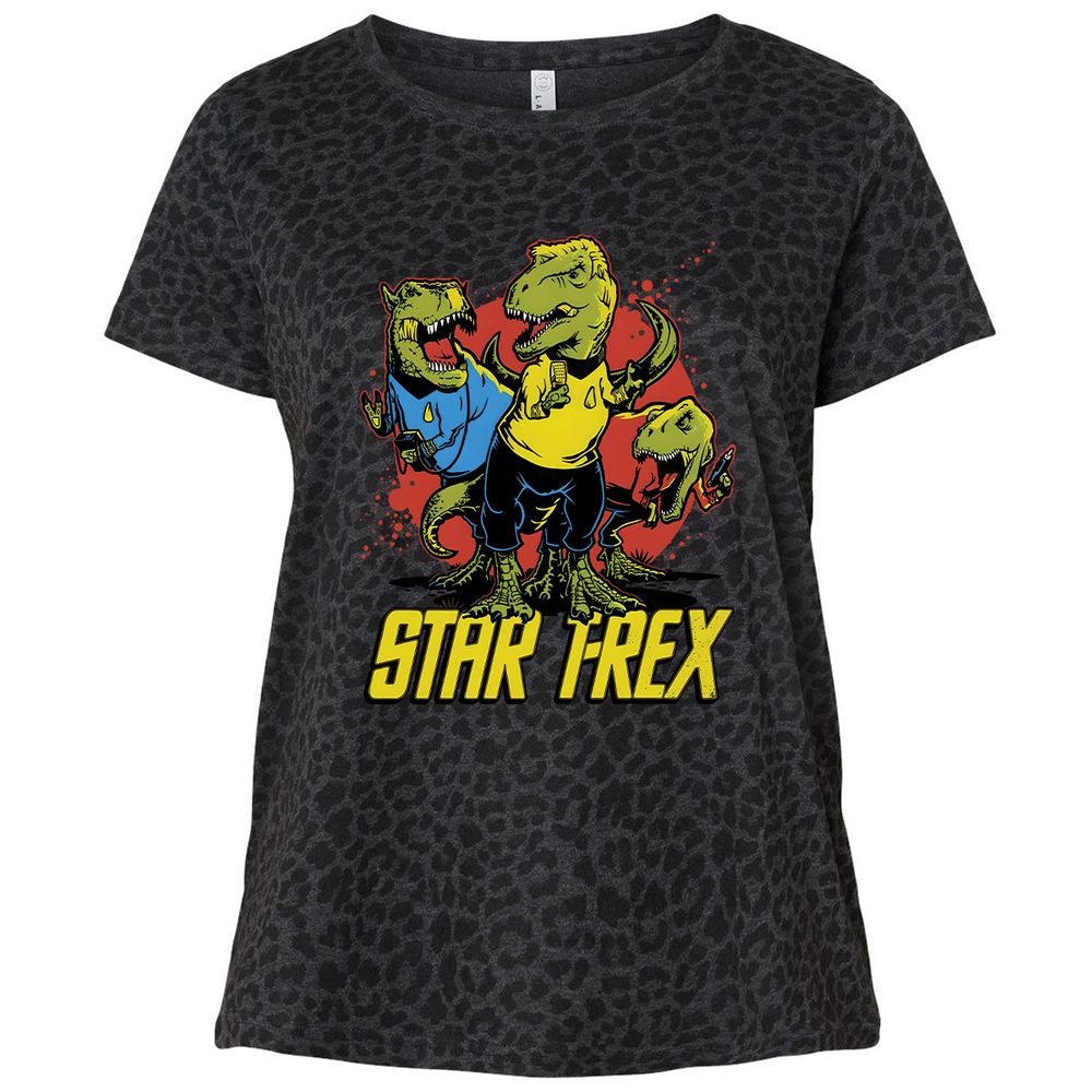 Ladies Curvy Jersey - EDU5FND4 - Black Leopard - 11