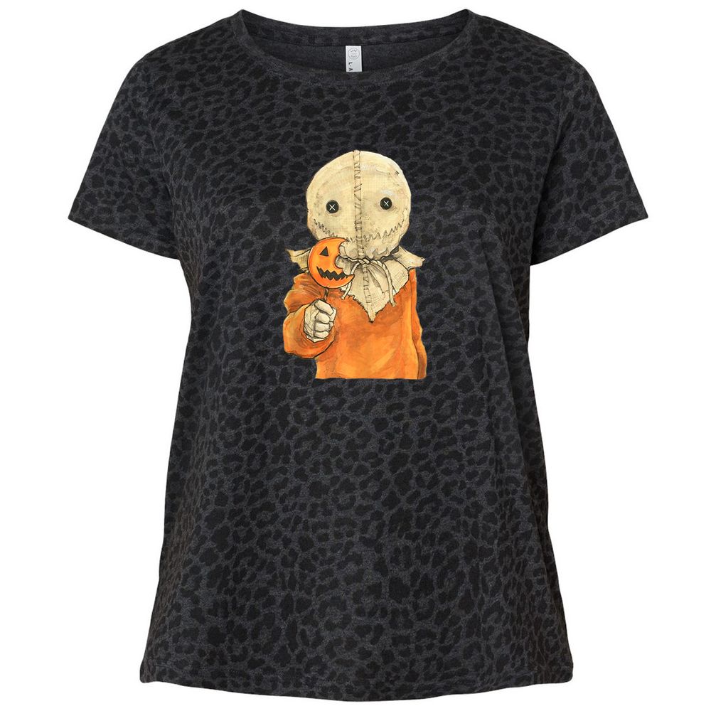 Ladies Curvy Jersey - 6JL22CJ1 - Black Leopard - 11