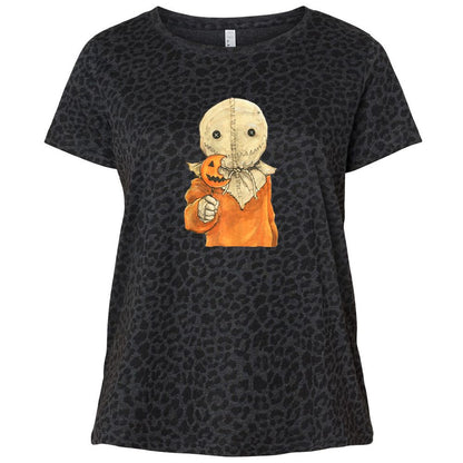 Ladies Curvy Jersey - 6JL22CJ1 - Black Leopard - 11