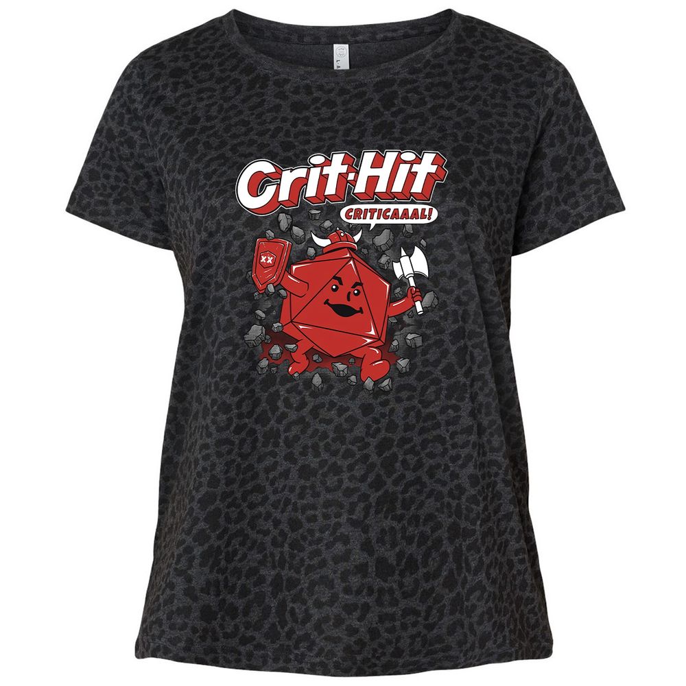 Ladies Curvy Jersey - HXNFBHJV - Black Leopard - 11