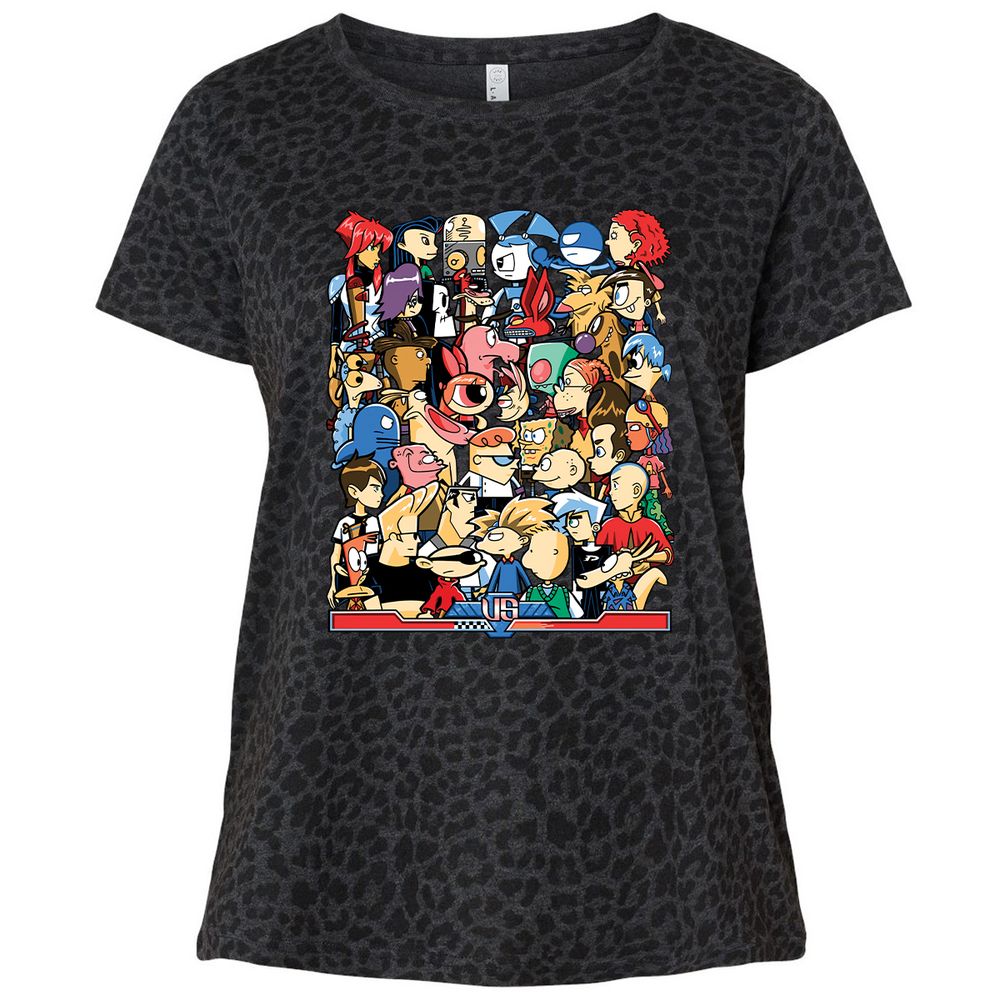 Ladies Curvy Jersey - A7A2ZN65 - Black Leopard - 11