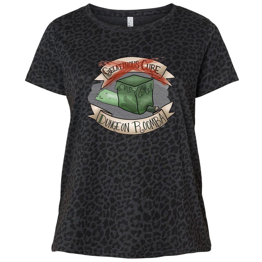 Ladies Curvy Jersey - X9JX851T - Black Leopard - 11