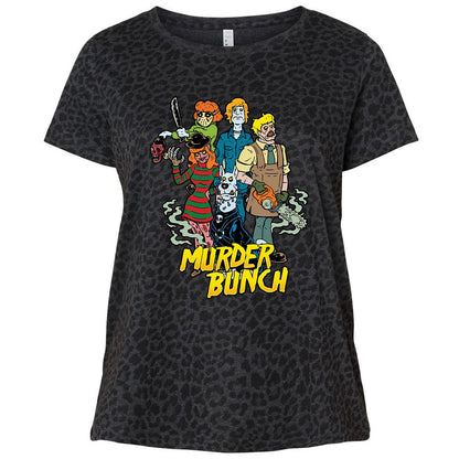 Ladies Curvy Jersey - 8WNZD1HA - Black Leopard - 11