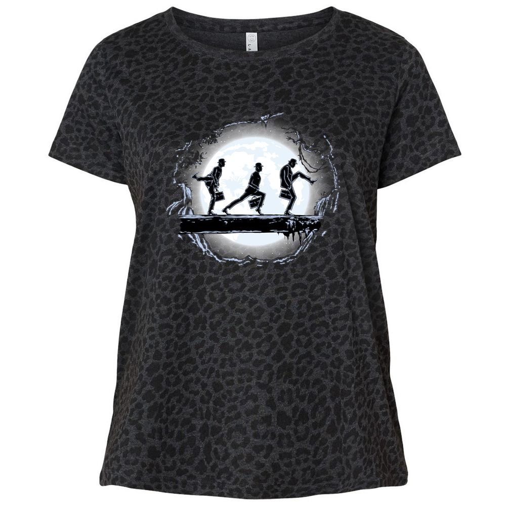 Ladies Curvy Jersey - JLJP6AYF - Black Leopard - 11