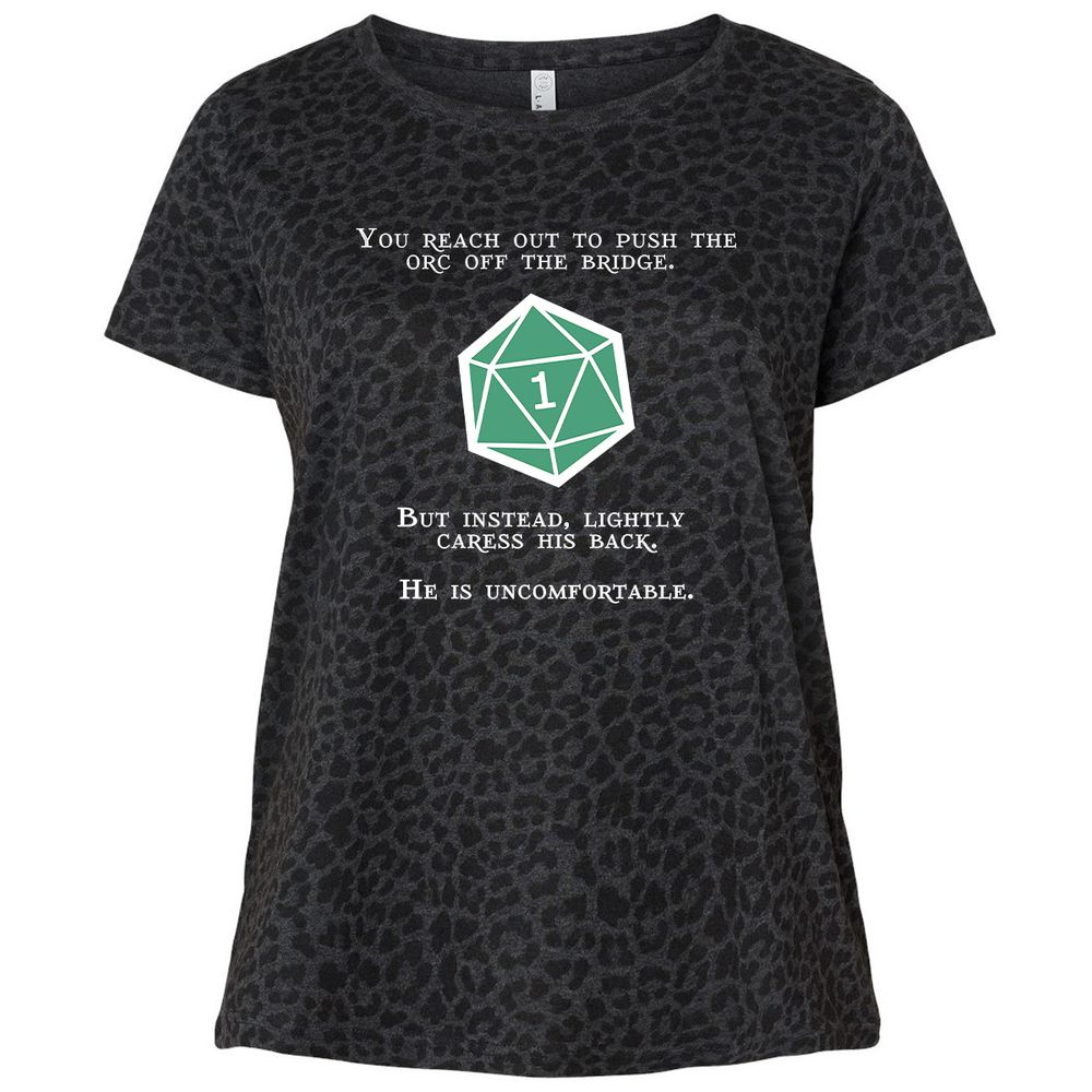 Ladies Curvy Jersey - EP2KS5NY - Black Leopard - 11