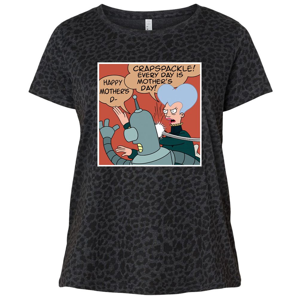 Ladies Curvy Jersey - RVSCMXUH - Black Leopard - 11