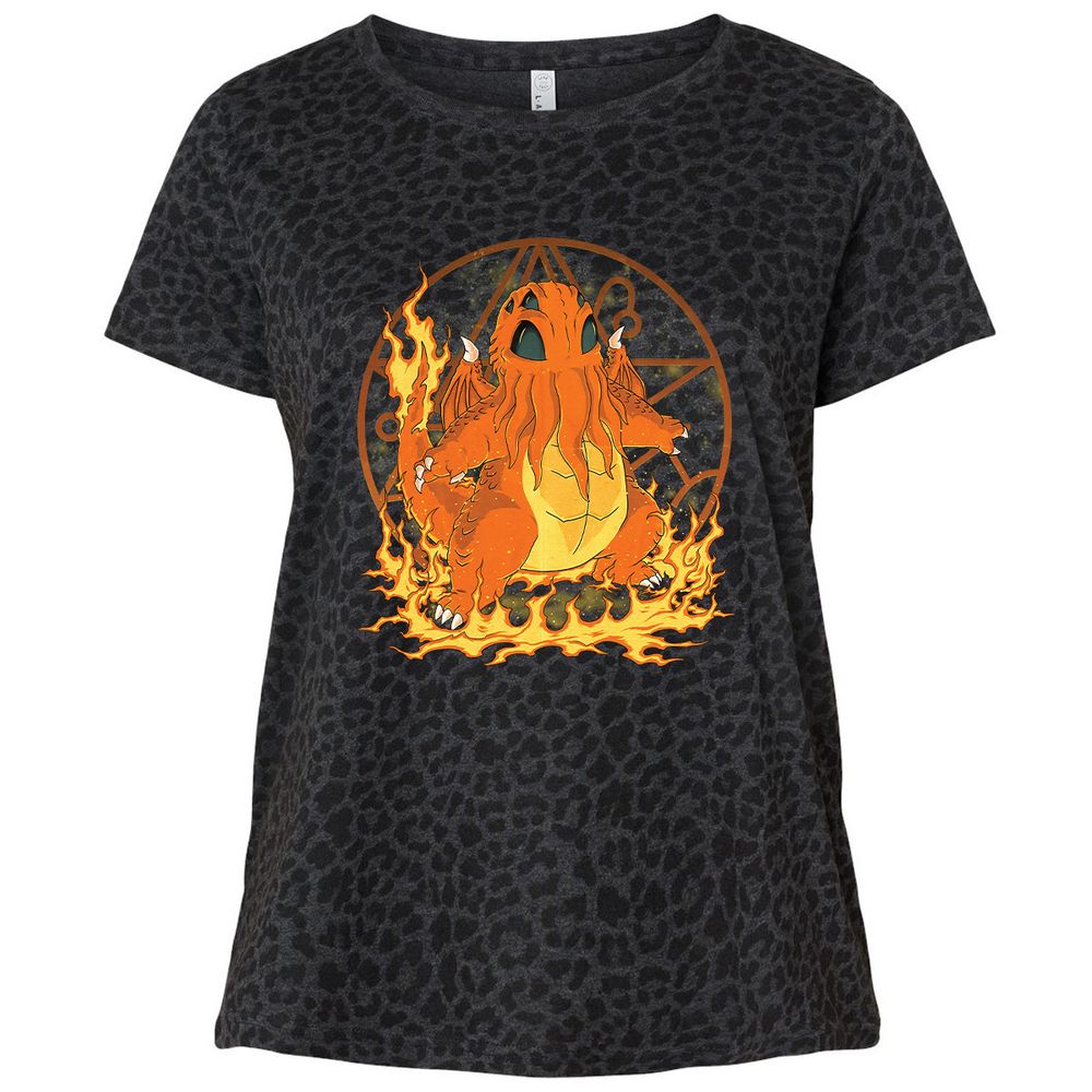 Ladies Curvy Jersey - AF7KCVE4 - Black Leopard - 11