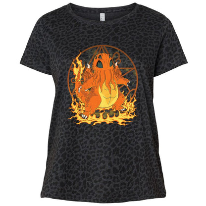 Ladies Curvy Jersey - AF7KCVE4 - Black Leopard - 11