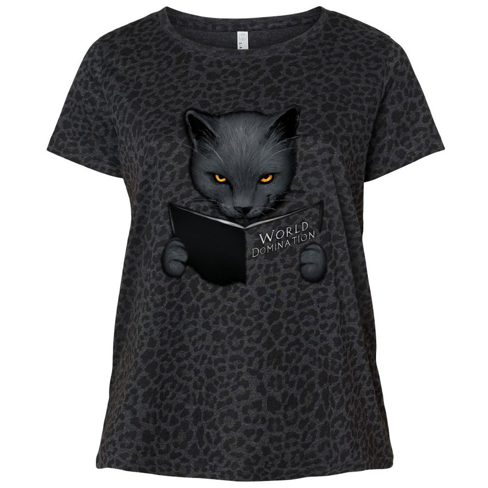 Ladies Curvy Jersey - V3WB8MY1 - Black Leopard - 11