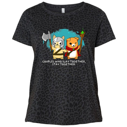 Ladies Curvy Jersey - LDP2DESS - Black Leopard - 11