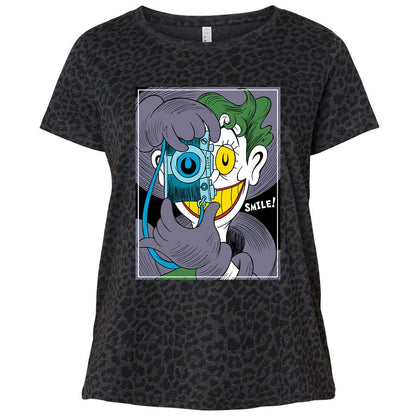 Ladies Curvy Jersey - BG2E6E6Y - Black Leopard - 11