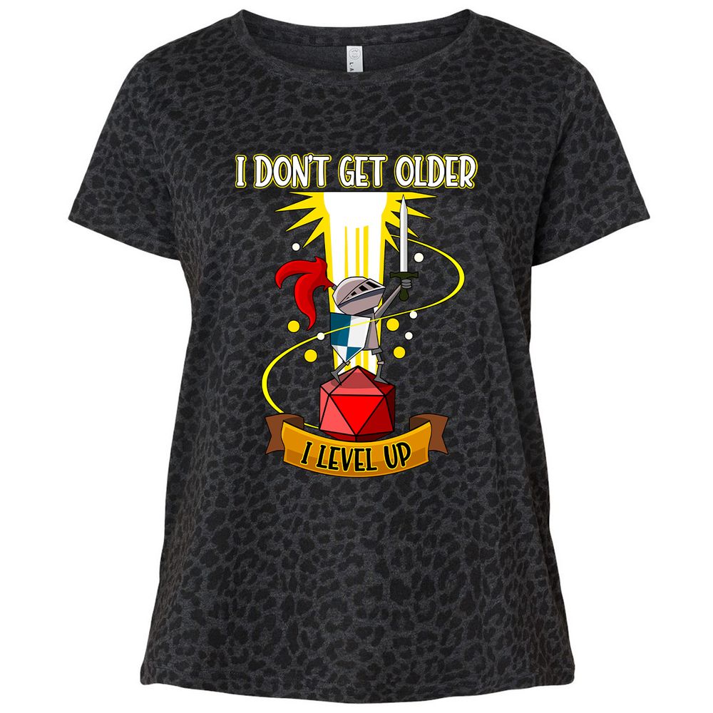 Ladies Curvy Jersey - YBZZFX2E - Black Leopard - 11