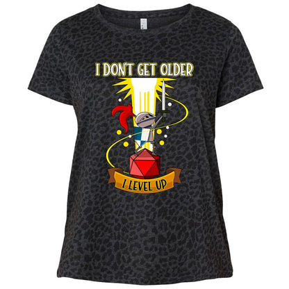 Ladies Curvy Jersey - YBZZFX2E - Black Leopard - 11