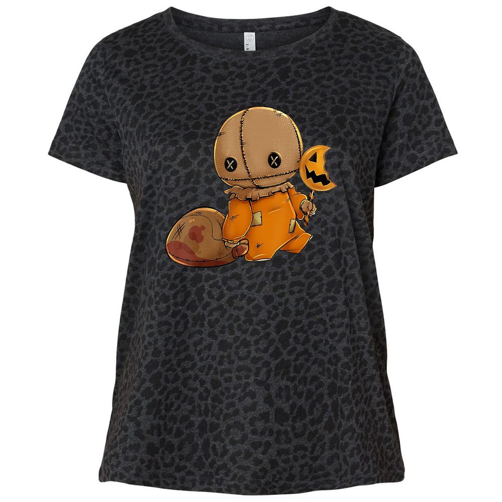 Ladies Curvy Jersey - A62ME4TZ - Black Leopard - 11