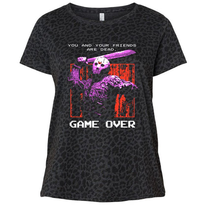 Ladies Curvy Jersey - PHDSN3LL - Black Leopard - 11