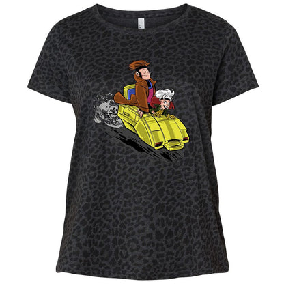 Ladies Curvy Jersey - 1WBL5KAB - Black Leopard - 11