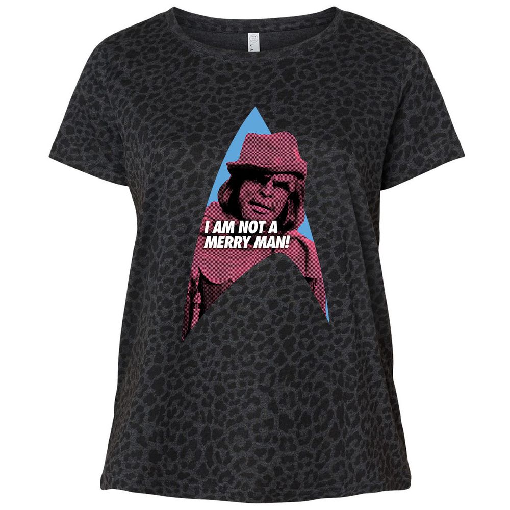 Ladies Curvy Jersey - C7MA4JKQ - Black Leopard - 11