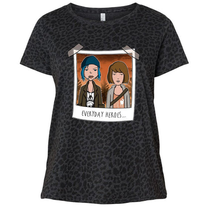 Ladies Curvy Jersey - J4WU9MKU - Black Leopard - 11