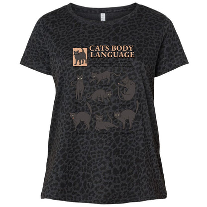 Ladies Curvy Jersey - HYF1AZV7 - Black Leopard - 11