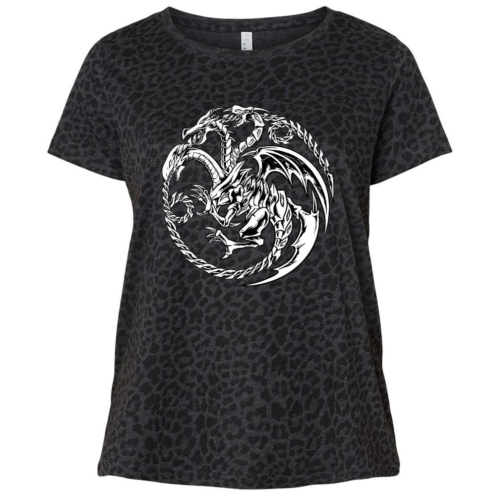 Ladies Curvy Jersey - 5PPW4A94 - Black Leopard - 11