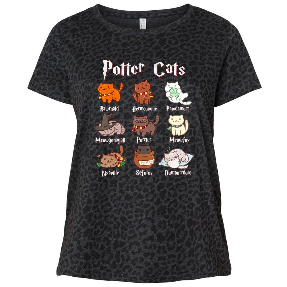 Ladies Curvy Jersey - U1G2G514 - Black Leopard - 11